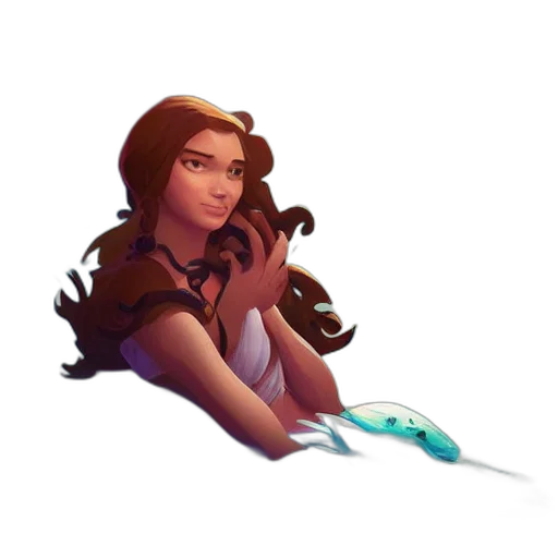 staff, hair, jewelry, weapon transparent PNG cut-out