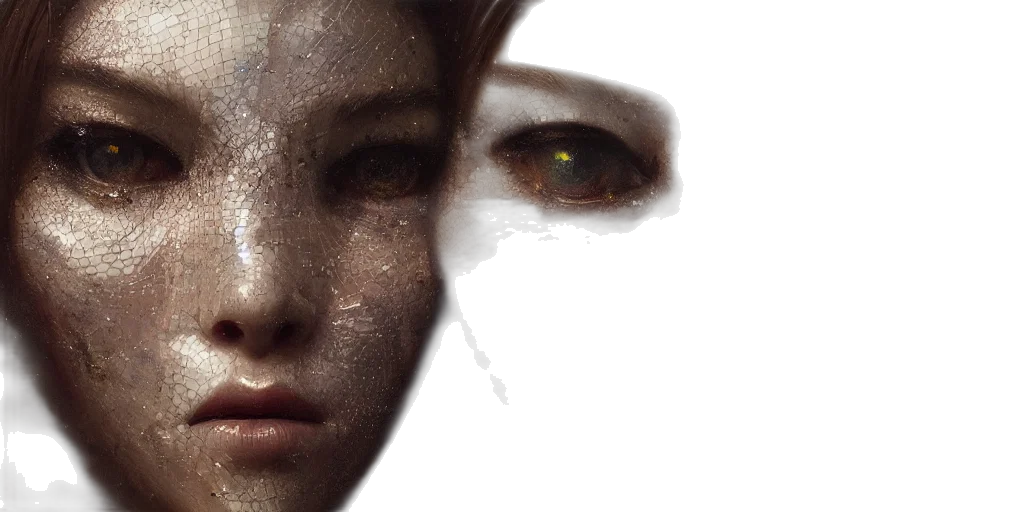 face, mask, robot, creature transparent PNG cut-out