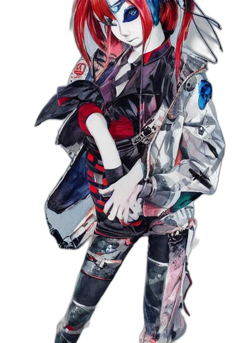 jacket, robot, weapon, mask transparent PNG cut-out