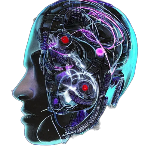 robot, face, mask, crown transparent PNG cut-out