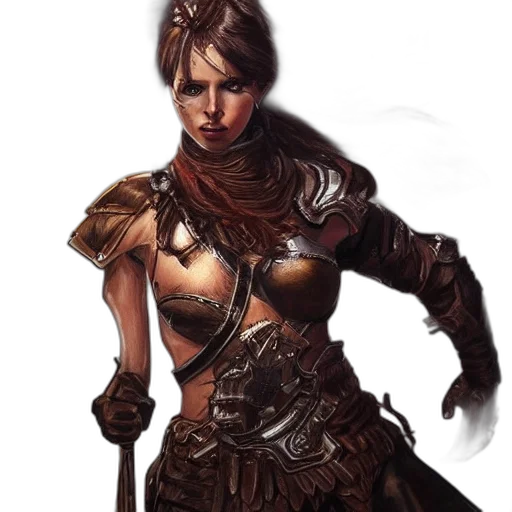 fantasy art, concept art, comic book art, photorealistic transparent PNG cut-out