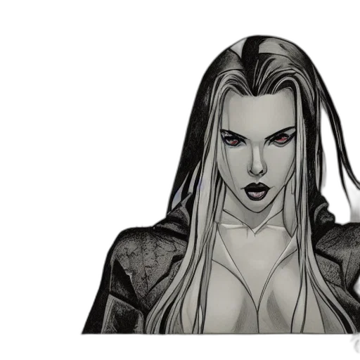 face, comic book art, concept art, fantasy art transparent PNG cut-out