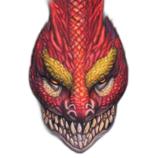 dragon, mask, face, creature transparent PNG cut-out