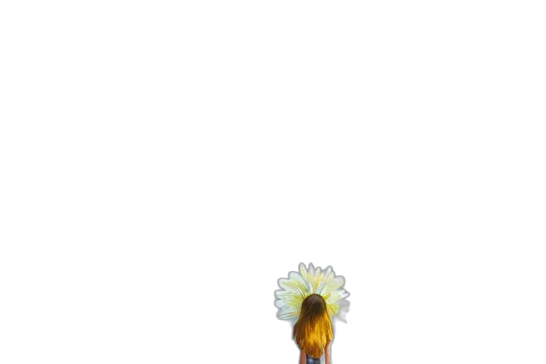 flower, hair, staff, crown transparent PNG cut-out