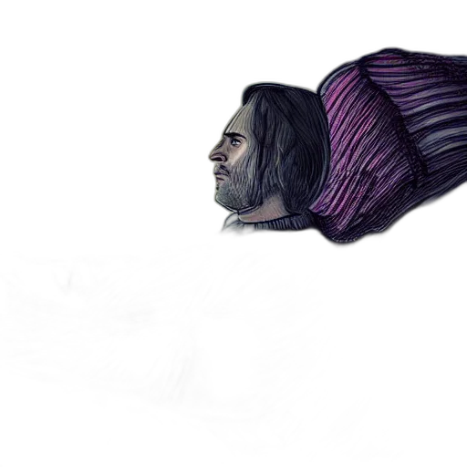 mask, creature, hair, face transparent PNG cut-out