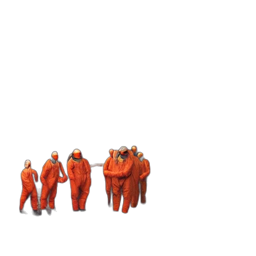 jacket, staff, animal, robot transparent PNG cut-out