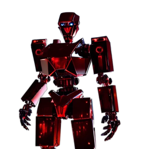 robot, concept art, 3d render, cyberpunk transparent PNG cut-out