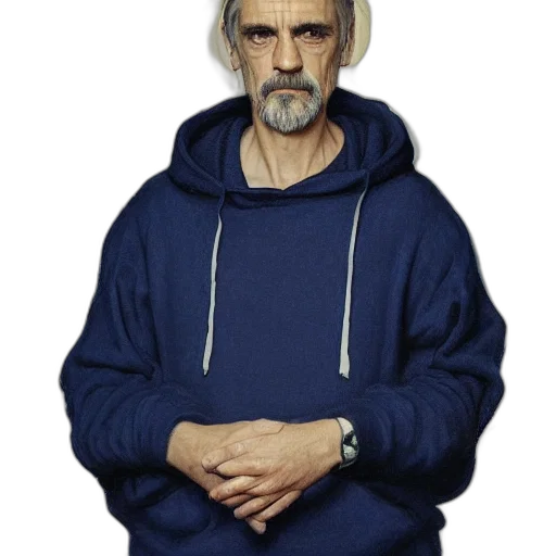jacket, face, mask, staff transparent PNG cut-out