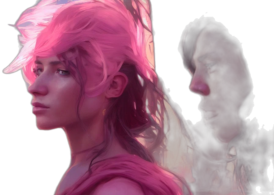 face, concept art, fantasy art, photorealistic transparent PNG cut-out