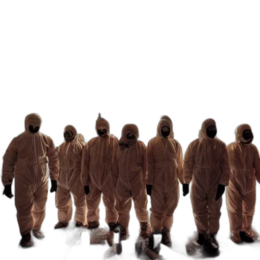 jacket, staff, mask, concept art transparent PNG cut-out