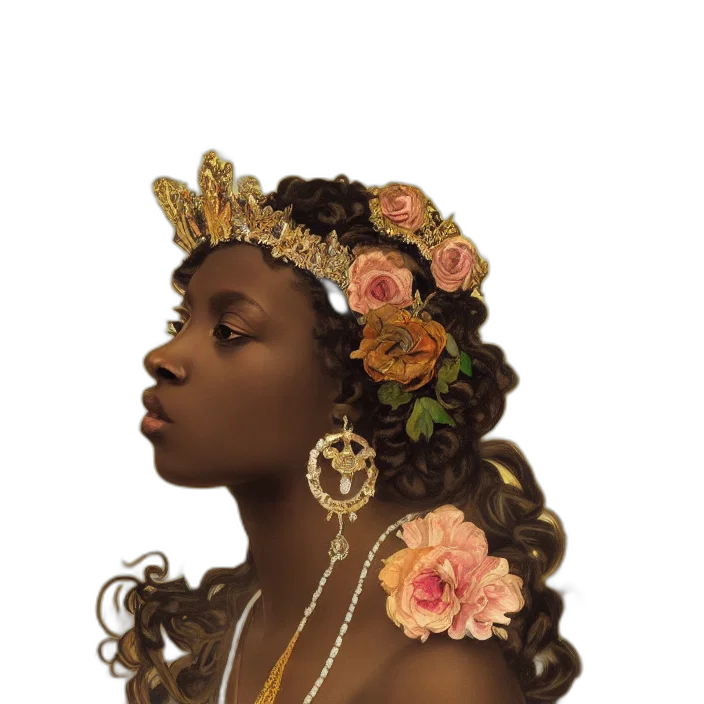 crown, jewelry, face, photorealistic transparent PNG cut-out