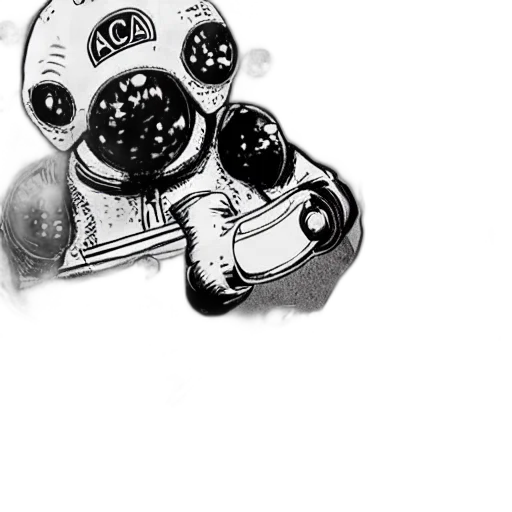 robot, mask, car, weapon transparent PNG cut-out