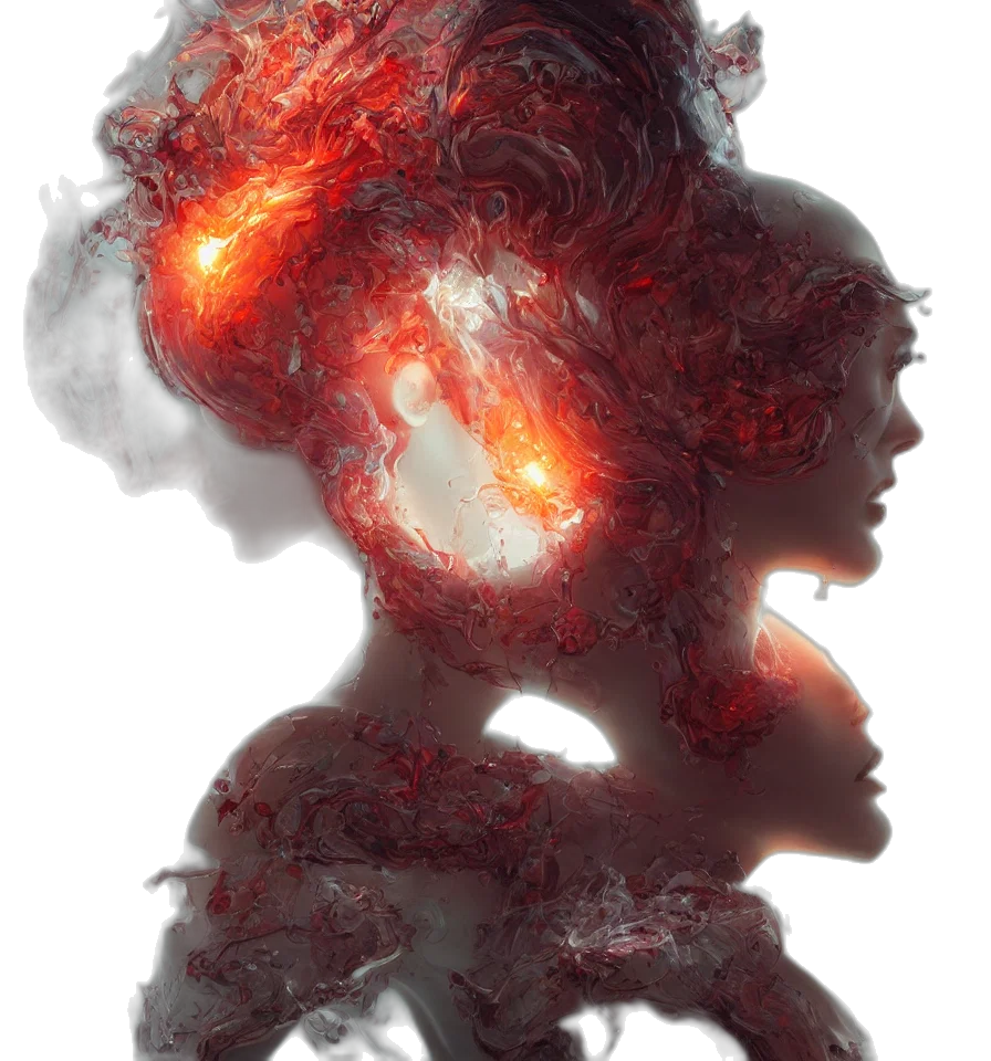 hair, creature, dragon, face transparent PNG cut-out