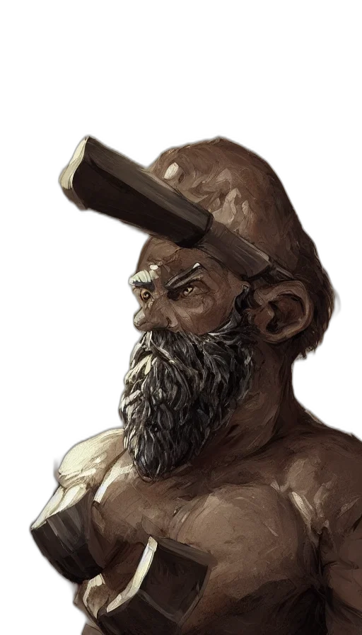 hat, face, staff, sword transparent PNG cut-out