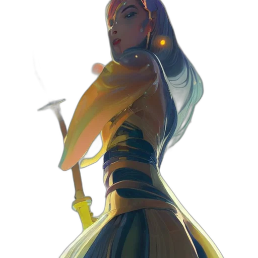 dress, sword, staff, weapon transparent PNG cut-out