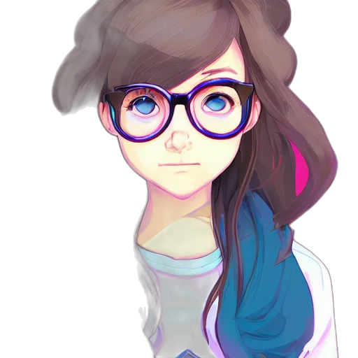 face, staff, anime, cartoon transparent PNG cut-out