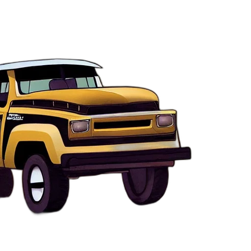 car, concept art, 3d render, cartoon transparent PNG cut-out