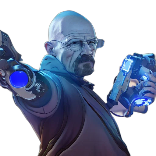 weapon, robot, staff, jacket transparent PNG cut-out