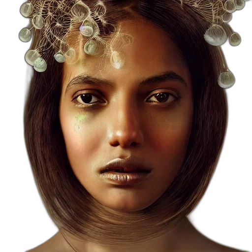 crown, face, hair, jewelry transparent PNG cut-out
