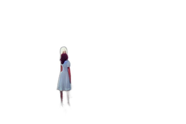 dress, robot, creature, hair transparent PNG cut-out