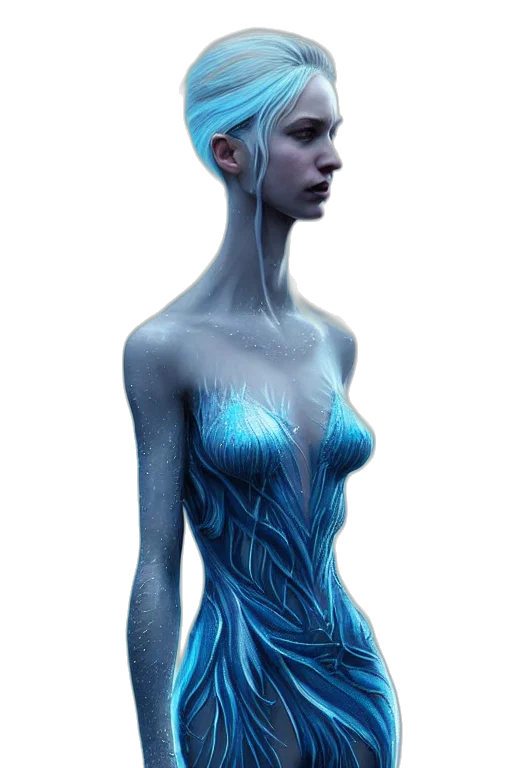 dress, creature, robot, concept art transparent PNG cut-out