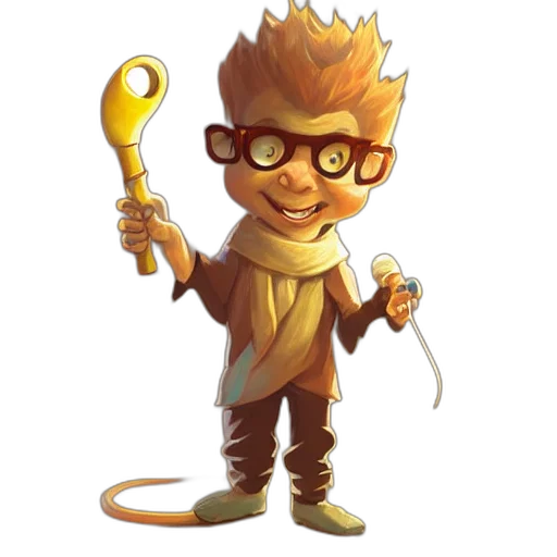 staff, concept art, fantasy art, cartoon transparent PNG cut-out