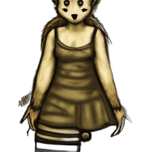 dress, mask, creature, animal transparent PNG cut-out