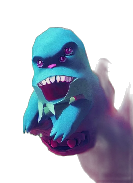 creature, staff, face, dragon transparent PNG cut-out