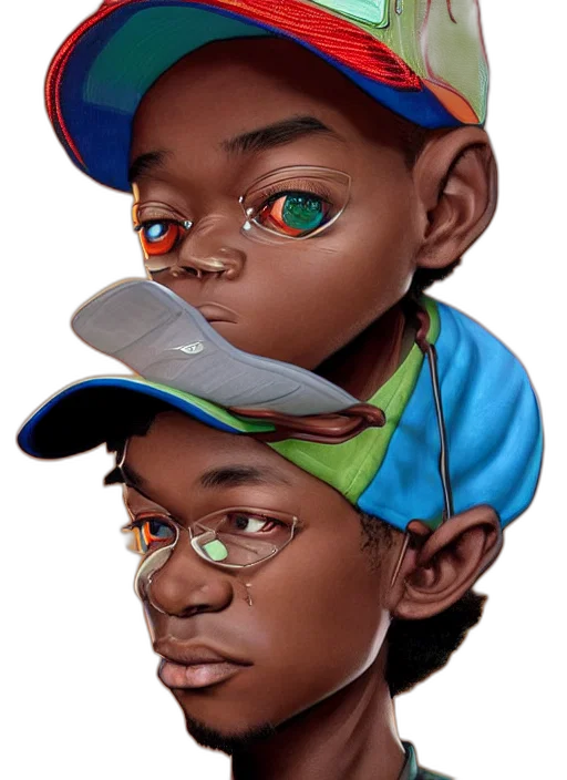 face, mask, hat, photorealistic transparent PNG cut-out
