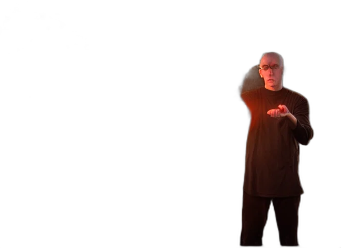 jacket, staff, weapon, robot transparent PNG cut-out