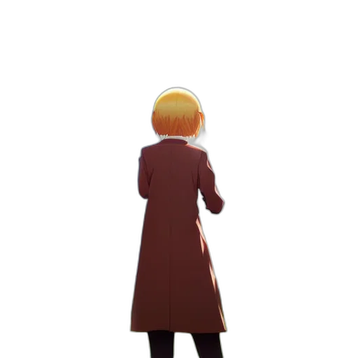 dress, staff, jacket, weapon transparent PNG cut-out