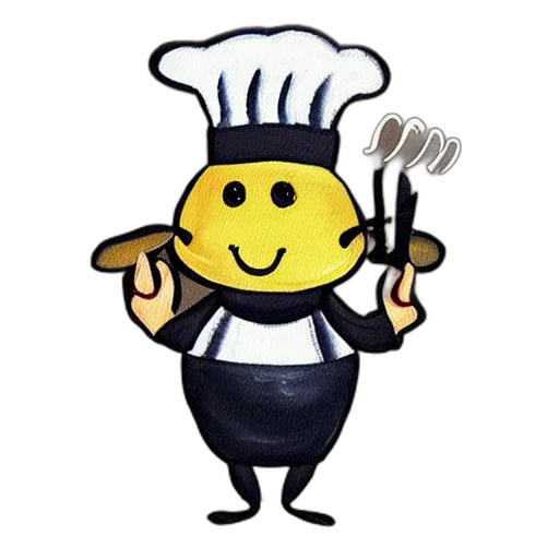 staff, food, robot, hat transparent PNG cut-out