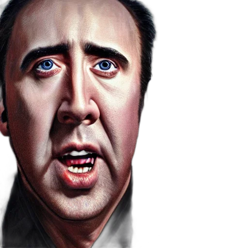 face, photorealistic, comic book art, cartoon transparent PNG cut-out