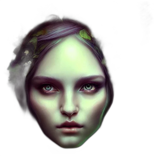 face, mask, crown, jewelry transparent PNG cut-out