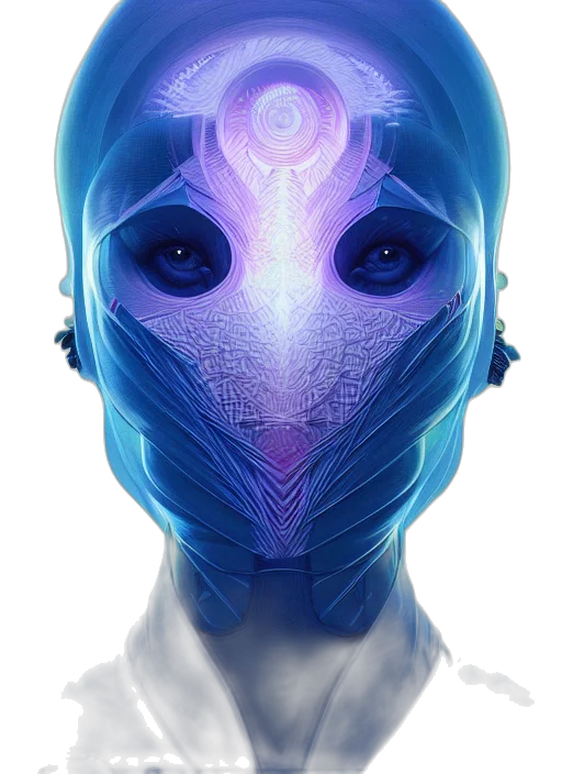 mask, face, robot, creature transparent PNG cut-out