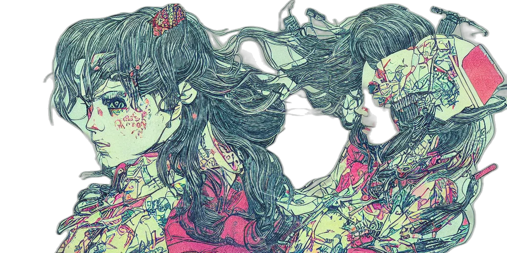 mask, hair, face, anime transparent PNG cut-out