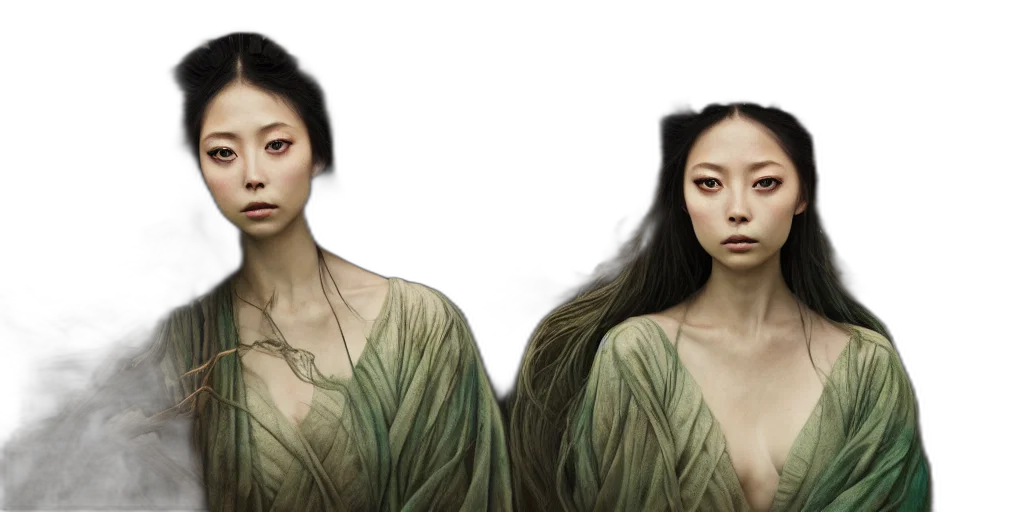 hair, photorealistic, fantasy art, concept art transparent PNG cut-out