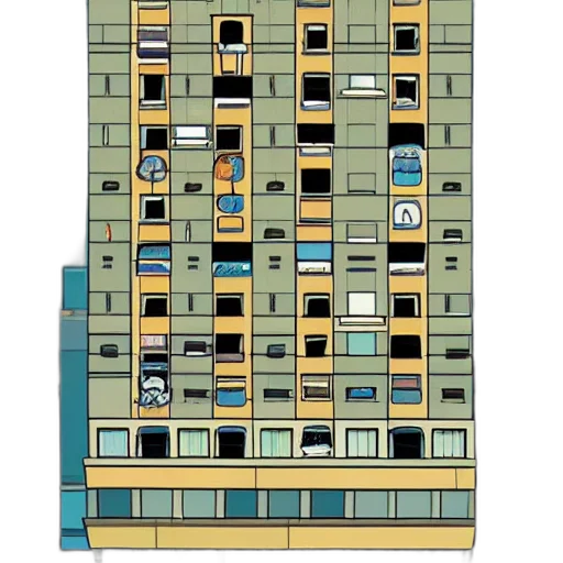 building, furniture, robot, pixel art transparent PNG cut-out