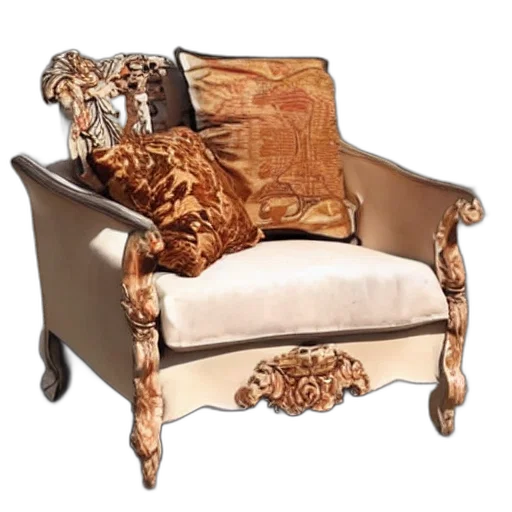 furniture, crown, 3d render, photorealistic transparent PNG cut-out