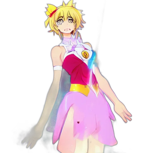 dress, staff, anime, concept art transparent PNG cut-out