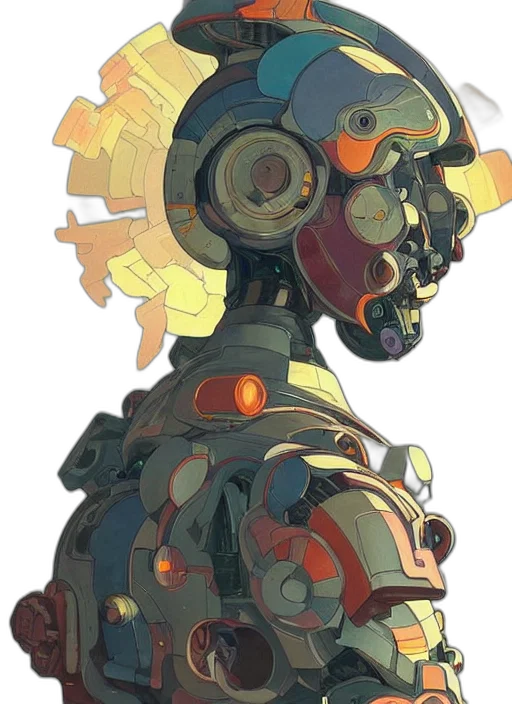 robot, mask, face, weapon transparent PNG cut-out