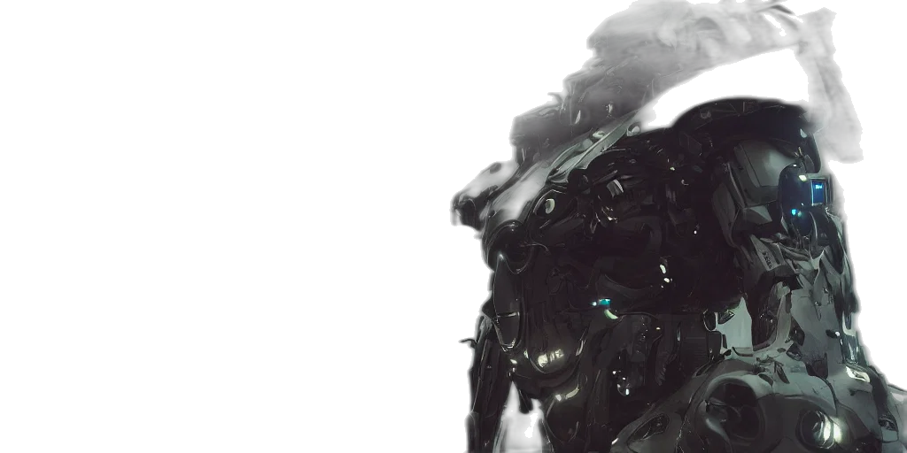 robot, dragon, creature, mask transparent PNG cut-out