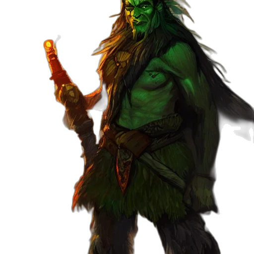 staff, creature, concept art, fantasy art transparent PNG cut-out