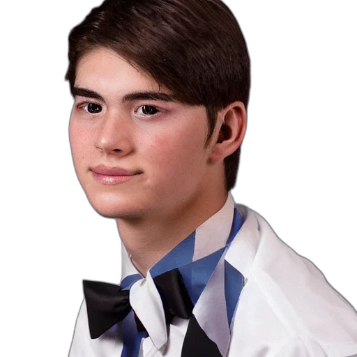 jacket, staff, face, hair transparent PNG cut-out