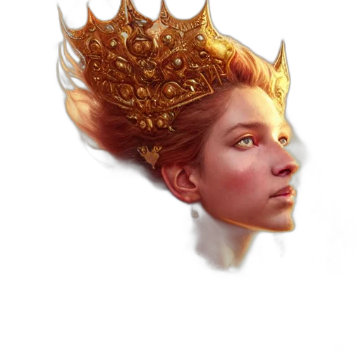 crown, face, mask, hair transparent PNG cut-out
