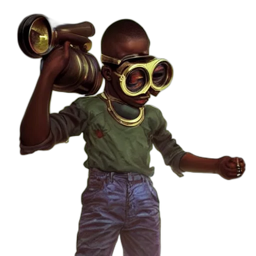 weapon, mask, robot, staff transparent PNG cut-out