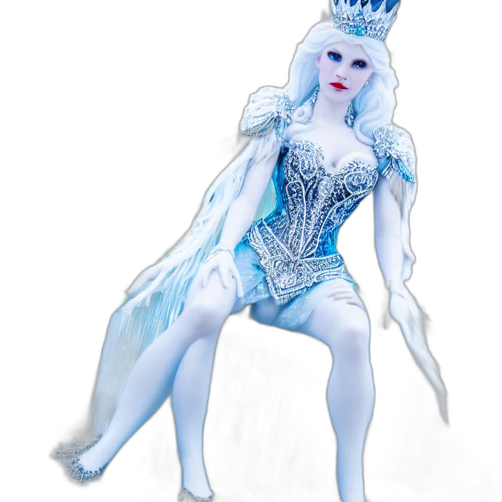 dress, crown, concept art, 3d render transparent PNG cut-out