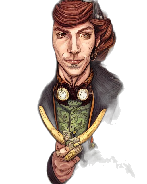 staff, fantasy art, concept art, comic book art transparent PNG cut-out