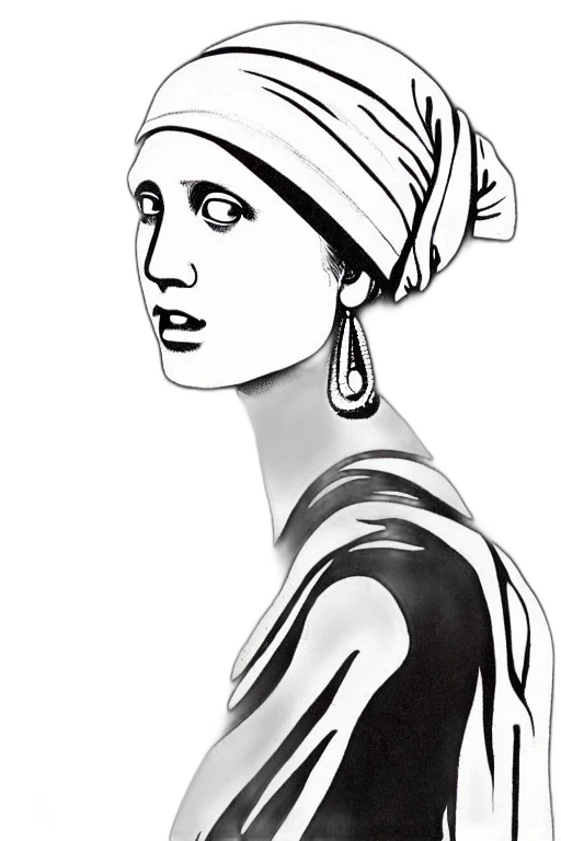 face, hat, dress, jewelry transparent PNG cut-out