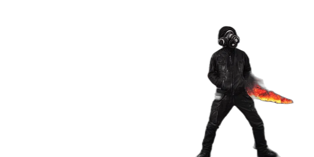 jacket, mask, concept art, post transparent PNG cut-out